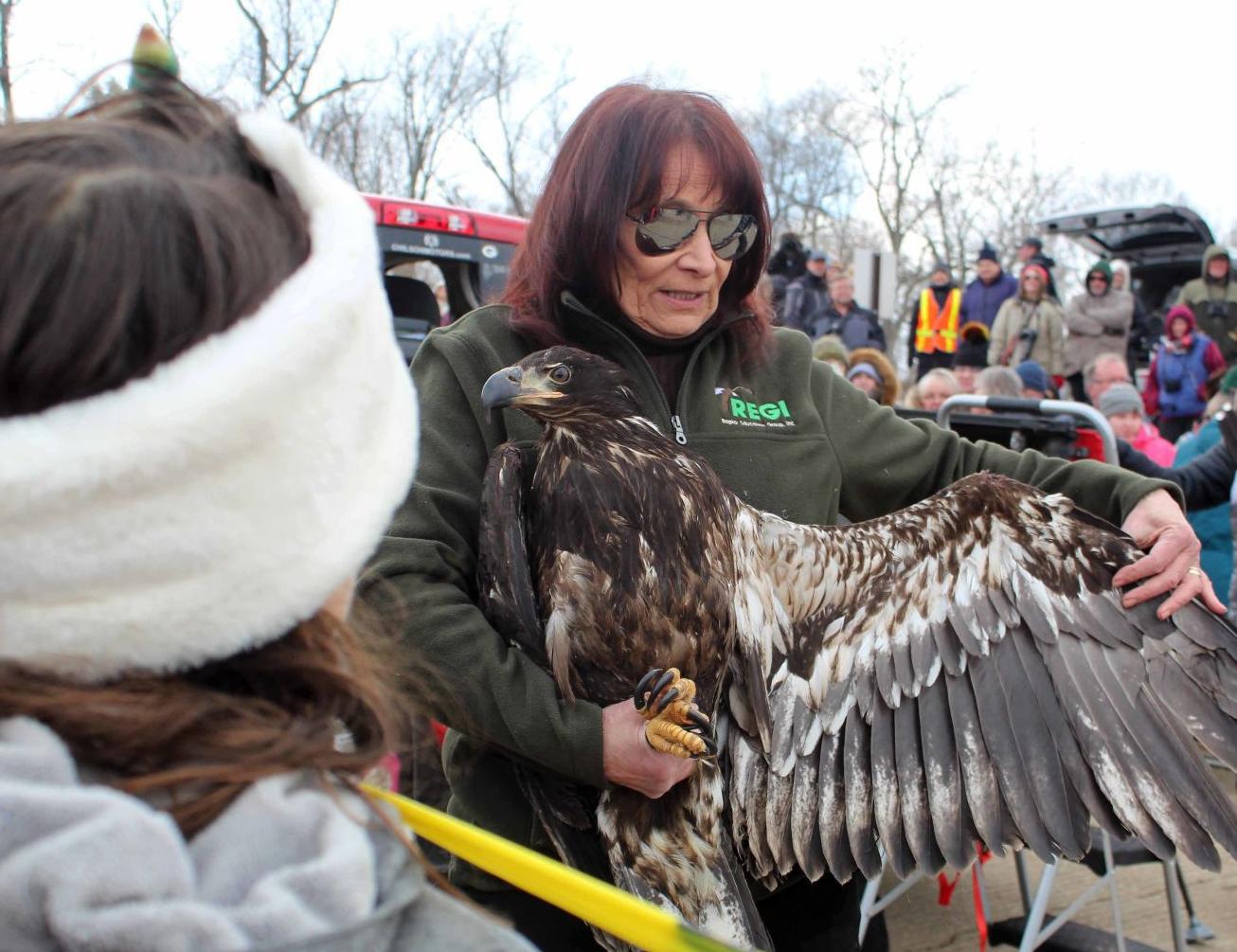 Marge shows eagle